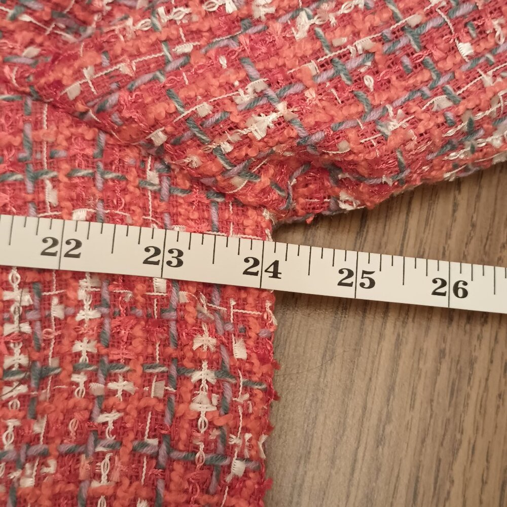 Ann Taylor Size 18 Coral Tweed Lady Jacket Blazer (NWT) - Picture 4 of 16